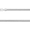 Sterling Silver 3.0mm Round Snake Bracelet 7.5"/18.4cm Unhallmarked 100% Recycled Silver