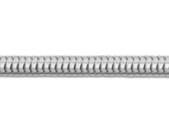 Sterling Silver 3.0mm Round Snake Bracelet 7.5