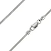 Sterling Silver 1.4mm Round Snake Chain 20"/50cm Unhallmarked 100% Recycled Silver
