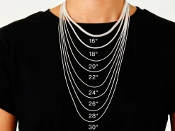 Sterling Silver 1.6mm Round Snake Chain 22