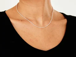 Sterling Silver 1.4mm Round Snake Chain 16