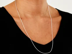 Sterling Silver 1.2mm Round Snake Chain 24
