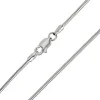Sterling Silver 1.2mm Round Snake Chain 26"/66cm Unhallmarked 100% Recycled Silver