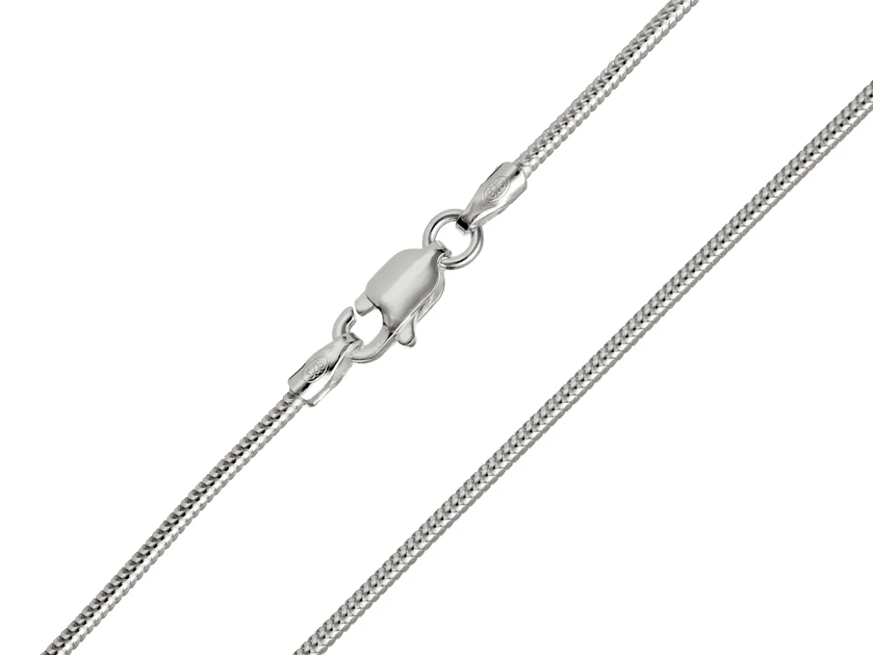 Sterling Silver 1.2mm Round Snake Chain 30"/76cm Unhallmarked 100% Recycled Silver