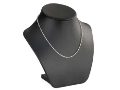 Sterling Silver 2.7mm Round Snake Chain With Bead Station 18