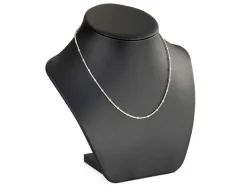 Sterling Silver 2.7mm Round Snake Chain With Bead Station 16