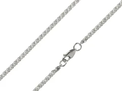 Sterling Silver 2.5mm Round Spiga Bracelet 7.5"/19cm Hallmarked