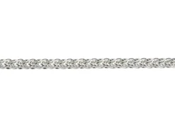 Sterling Silver 2.5mm Round Spiga Bracelet 7.5