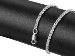 Sterling Silver 2.5mm Round Spiga Bracelet 7.5