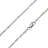 Sterling Silver 1.5mm Round Spiga Chain 24"/60cm Unhallmarked 100% Recycled Silver