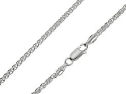Sterling Silver 2.5mm Round Spiga Chain 22"/55cm Hallmarked, 100% Recycled Silver