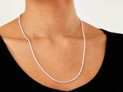 Sterling Silver 2.5mm Round Spiga Chain 22