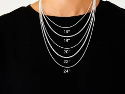 Sterling Silver 2.5mm Round Spiga Chain 16