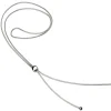 Sterling Silver 1.2mm Snake Chain Slider Necklet