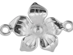 Sterling Silver 10mm Spacer 5 Petal Flower