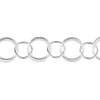 Sterling Silver 13.0mm Twisted And Plain Double Trace Chain Loose Unhallmarked 100% Recycled Silver