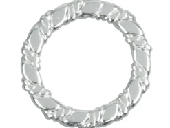 Sterling Silver 13.5mm Twisted Spacer, Hole Diameter 10mm