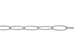 Sterling Silver 8.8mm Wide Trace Chain Loose Unhallmarked 100% Recycled Silver