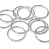 Sterling Silver 1mm X 12mm Outside Diameter Pack of 10 Diamond Cut Closed Decorative Jump Ring