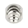 Sterling Silver Moon Cut Round Bead 4mm