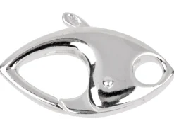 Sterling Silver Navette Lobster Trigger Clasp Catch 26mm