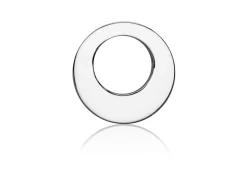 Sterling Silver Offset Washer 14mm