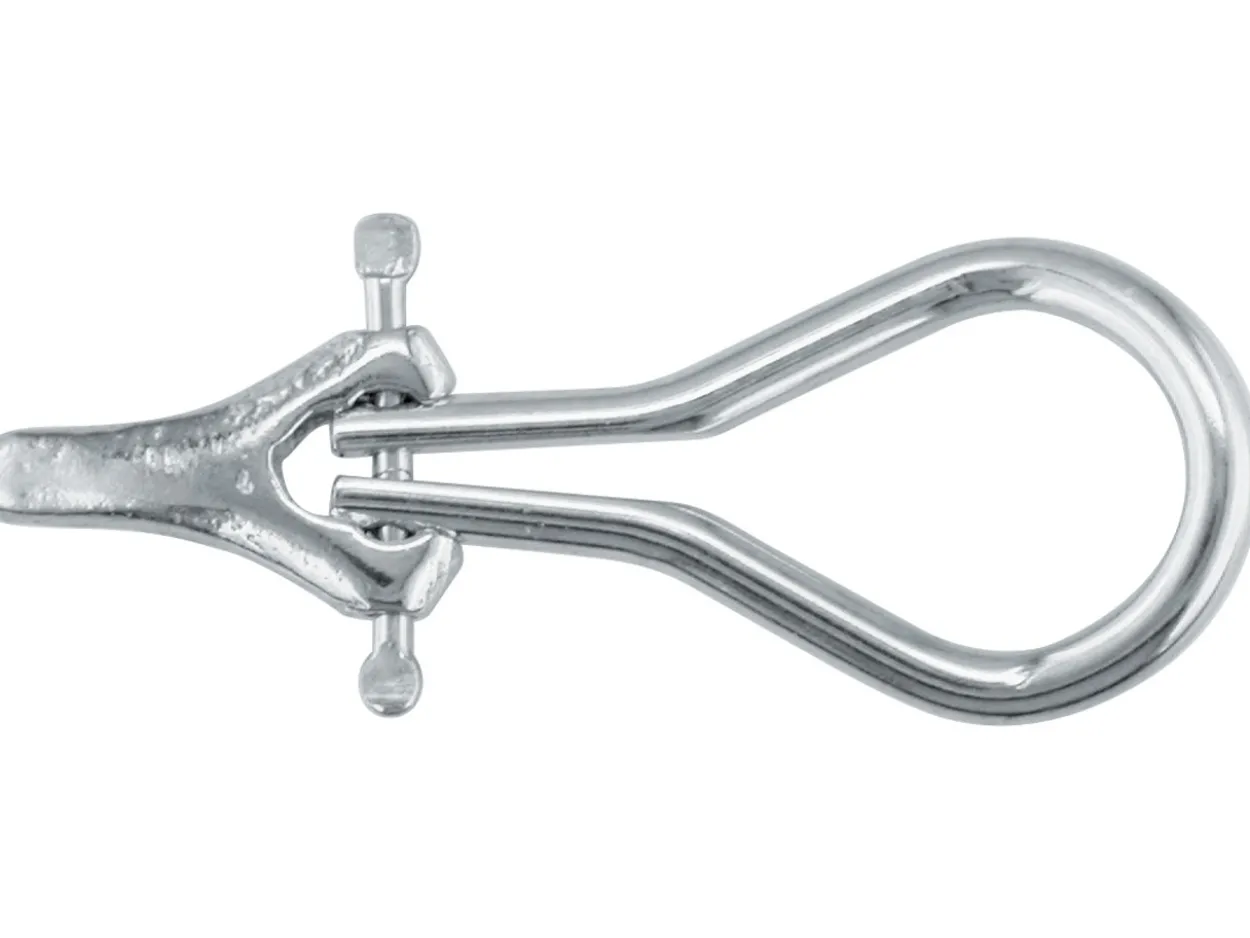 Sterling Silver Omega Ear Clip With Pointed Base