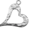 Sterling Silver Open Heart 12mm