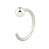 Sterling Silver Open Hoop Ball 8mm
