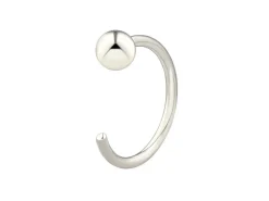 Sterling Silver Open Hoop Ball 12mm