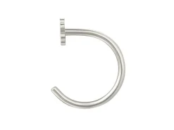 Sterling Silver Open Hoop Flower 12mm