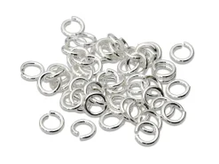 Sterling Silver Open Jump Ring Heavy 4mm Pack of 50 100% Recycled Silver