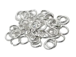 Sterling Silver Open Jump Ring Heavy 5mm Pack of 50 100% Recycled Silver