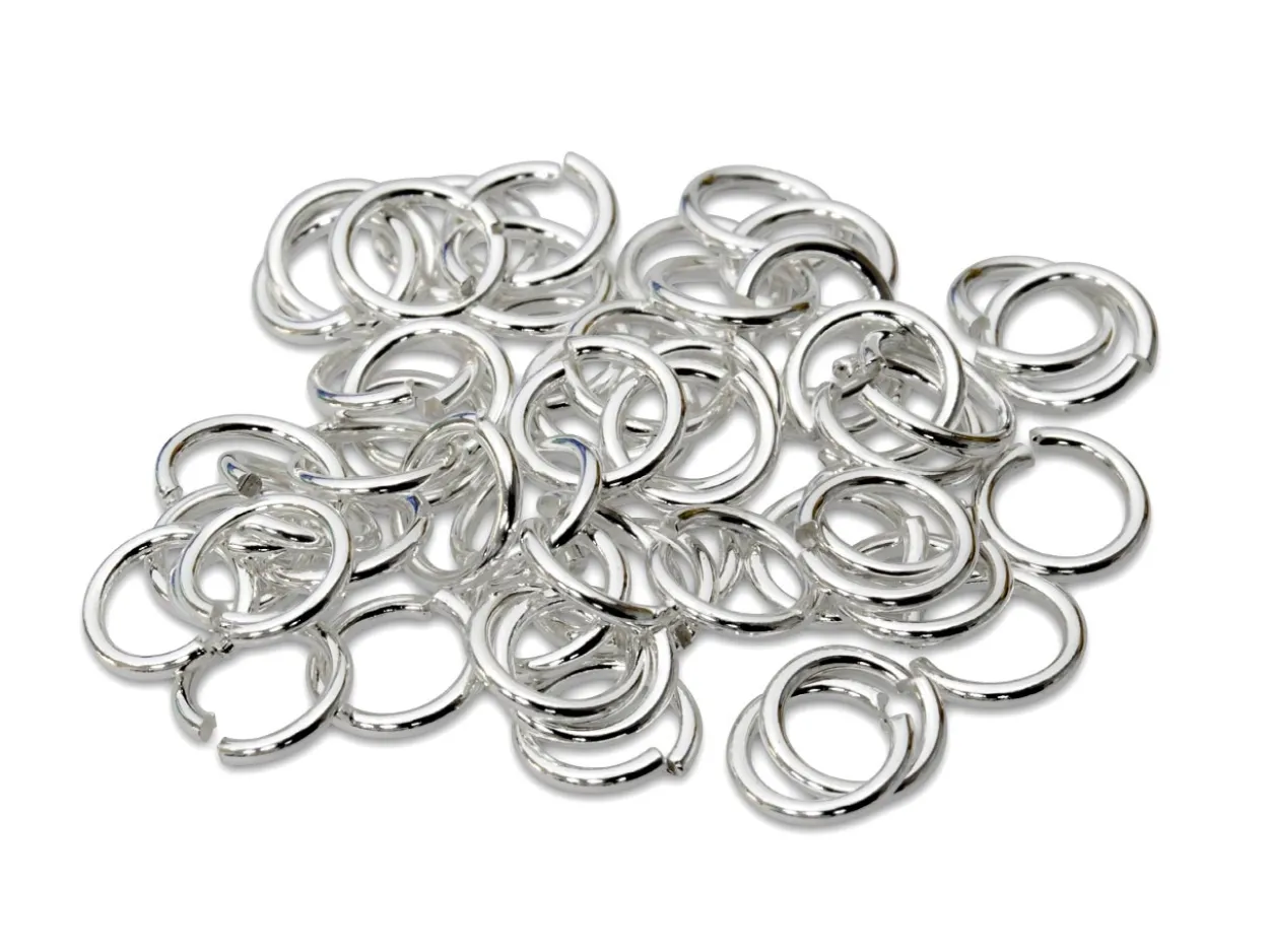 Sterling Silver Open Jump Ring Heavy 5mm Pack of 50 100% Recycled Silver