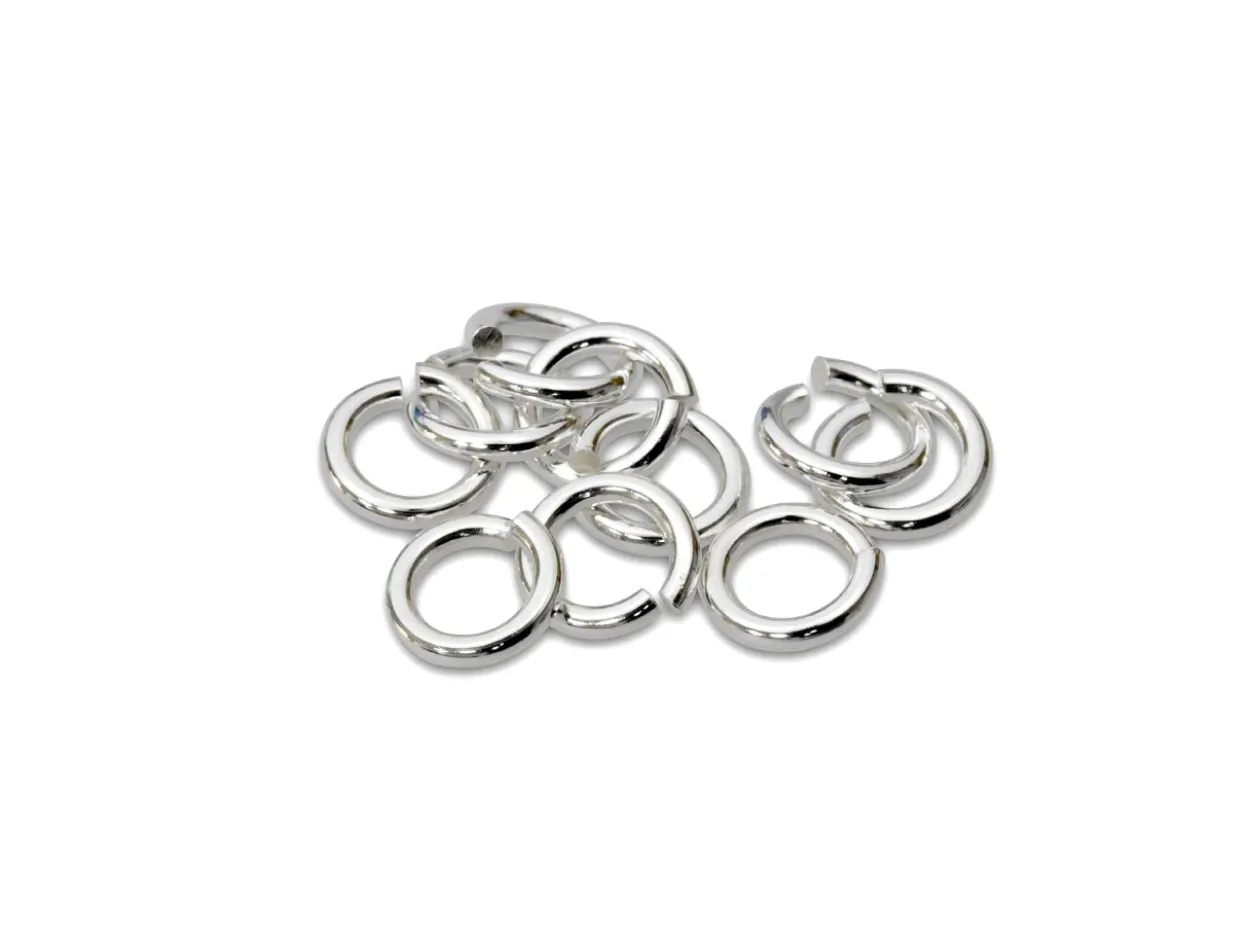 Sterling Silver Open Jump Ring Heavy 5mm Pack of 10 100% Recycled Silver