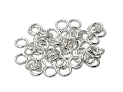 Sterling Silver Open Jump Ring Light 4mm Pack of 50