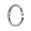 Sterling Silver Open Jump Ring Oval 8mm, Pack of 10
