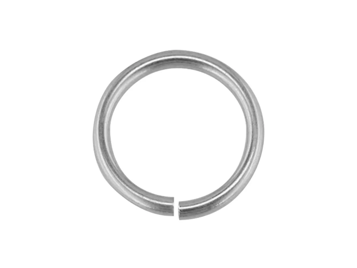 Sterling Silver Open Jump Ring Light 6mm 100% Recycled Silver