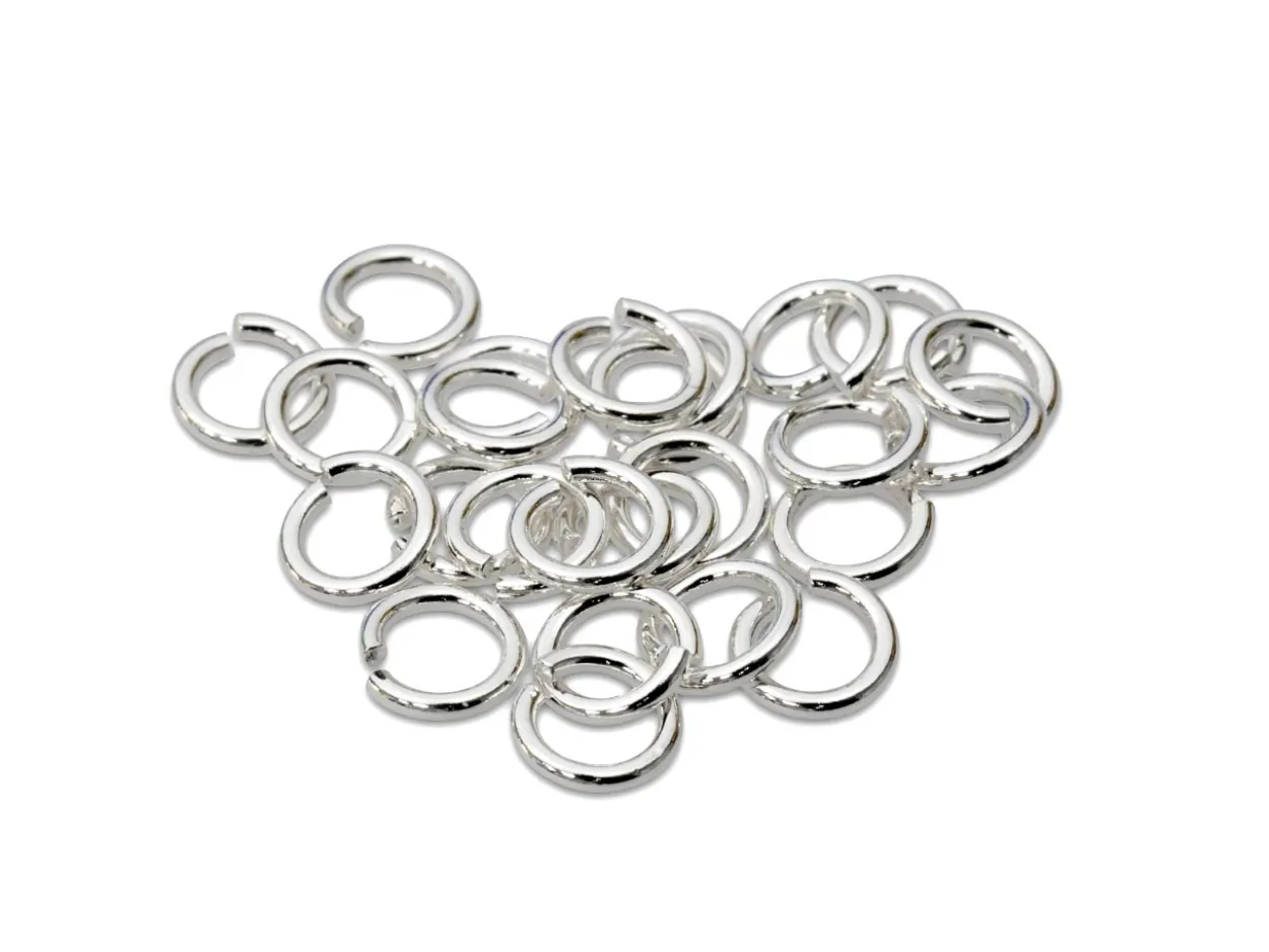 Sterling Silver Open Jump Ring Heavy 6mm Pack of 25 100% Recycled Silver
