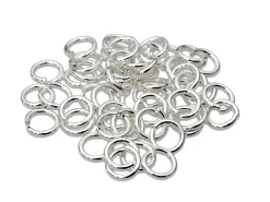 Sterling Silver Open Jump Ring Heavy 6mm Pack of 50 100% Recycled Silver