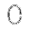 Sterling Silver Open Jump Ring Oval 4mm, Pack of 20