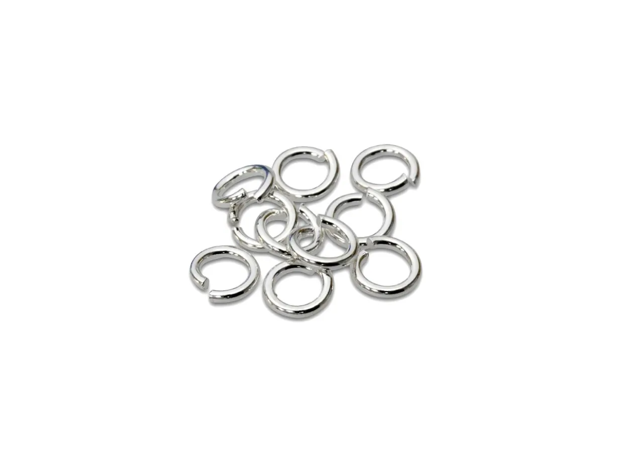 Sterling Silver Open Jump Ring Heavy 4mm Pack of 10 100% Recycled Silver