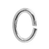 Sterling Silver Open Jump Ring Oval 10mm, Pack of 10