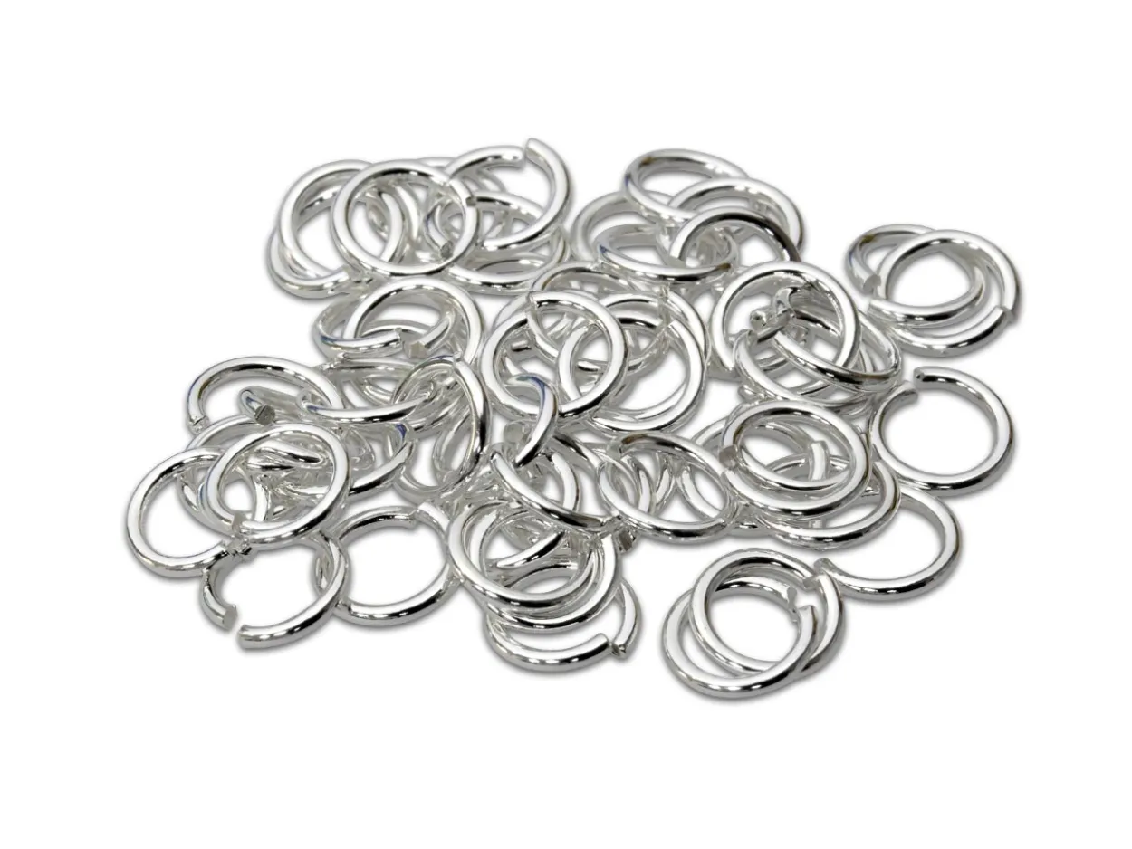 Sterling Silver Open Jump Ring Light 5mm Pack of 50