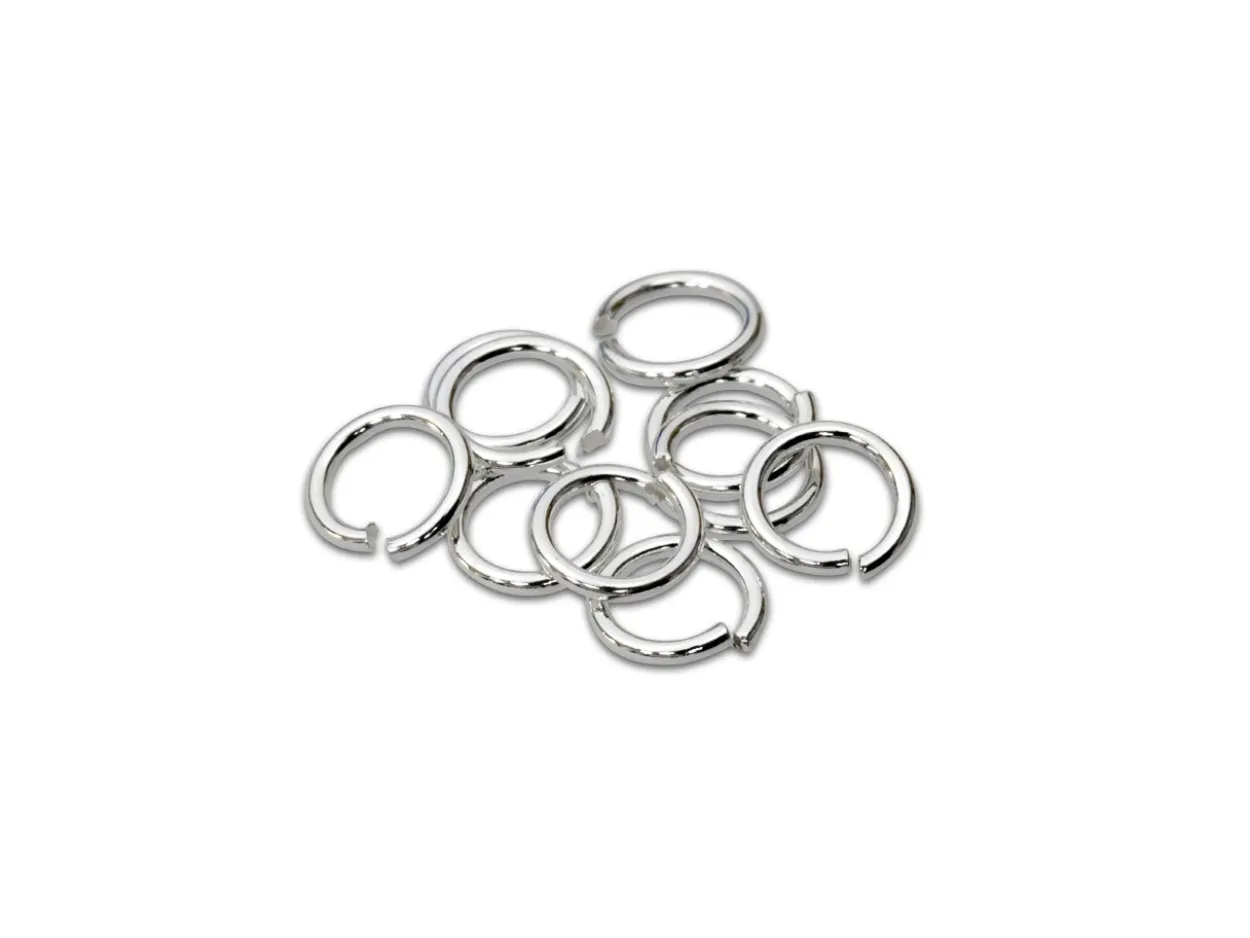 Sterling Silver Open Jump Ring Light 5mm Pack of 10