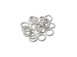 Sterling Silver Open Jump Ring Light 4mm Pack of 25