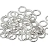 Sterling Silver Open Jump Ring Light 6mm Pack of 50
