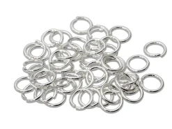 Sterling Silver Open Jump Ring Light 6mm Pack of 50