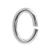 Sterling Silver Open Jump Ring Oval 9mm, Pack of 10