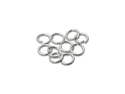 Sterling Silver Open Jump Ring Light 4mm Pack of 10